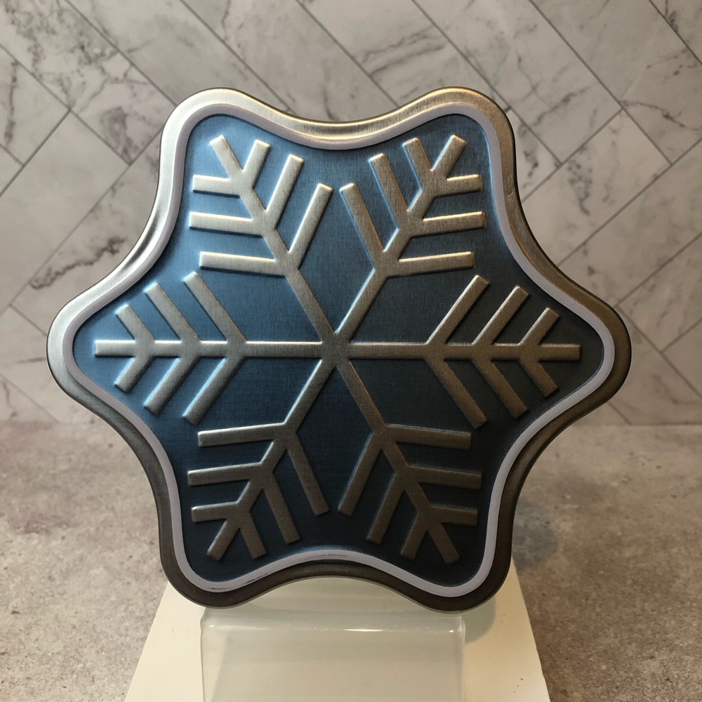 Snowflake Tin Gift Card Holder